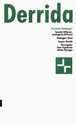 Buch: Geschlecht (Heidegger), Derrida, Jacques, 1988, Passagen Verlag