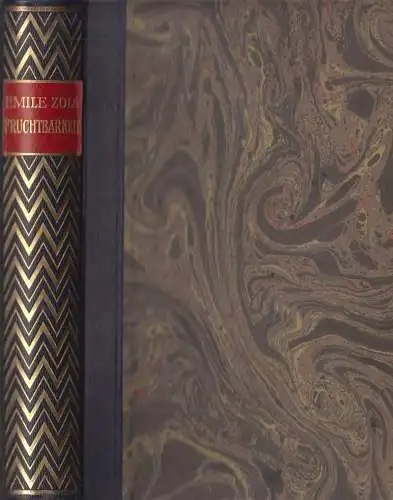 Buch: Fruchtbarkeit, Roman, Zola, Emile. Ca. 1930, Verlag Th. Knaur Nachf