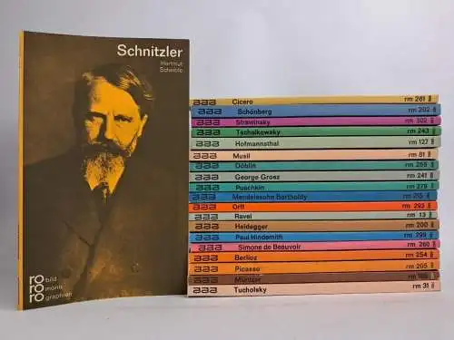 20 verschiedene Titel Reihe rororo bildmonographien, Rowohlt, Sammlung, Konvolut