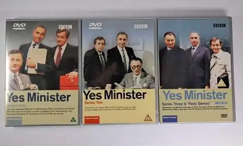 3 DVD-Boxen: Yes Minister. Staffel 1-3, Serie, Antony Jay, britisch, englisch
