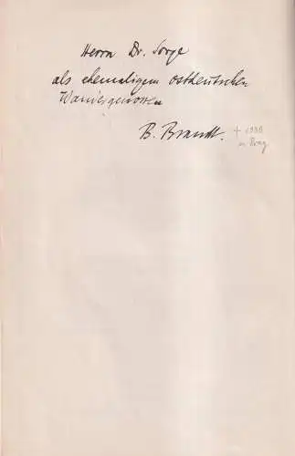 Buch: Landeskunde von Deutschland Band 2 Der Nordosten, B. Brandt, signiert