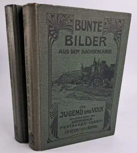 Buch: Bunte Bilder aus dem Sachsenlande. Band 1 & 2, 1907/08, Klinkhardt