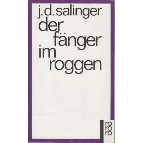Buch: Der Fänger im Roggen. Salinger, J. D., 1997, Rowohlt Taschenbuch Verlag