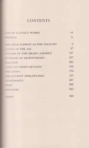 Buch: Lucian - Volume III, LCL 432, Harvard University Press, 2001