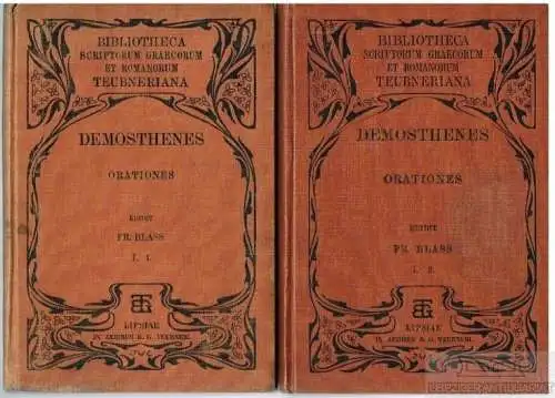 Buch: Demostheneis Orationes - I. 1 und I. 2: Vol. I, Pars I... Demosthenes