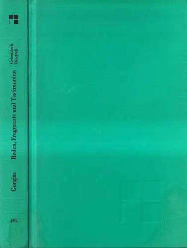Buch: Reden, Fragmente und Testimonien, Gorgias von Leontinoi, 1989, F. Meiner