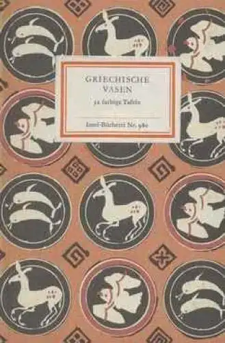 Insel-Bücherei 980, Griechische Vasen des 7. bis 4. Jahrhunderts, Zimmermann