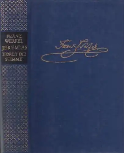 Buch: Jeremias, Werfel, Franz. 1982, Evangelische Verlagsanstalt, gebraucht, gut