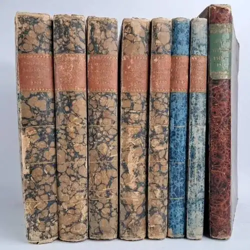 8 Bücher Meißnische Kreisblätter 1836-1842 + 1849, gebraucht, gut, Meißen