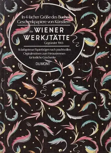 In 4-facher Größe des Buches Geschenkpapiere von Künstlern der Wiener Werkstätte