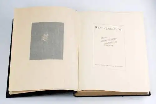 Buch: Rembrandt-Bibel, Bredt, E. W. 1921, Hugo Schmidt Verlag, gebraucht, gut