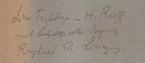 Buch: Irdische und himmlische Liebe. Raphael Ganga (Liesegang), 1904, signiert
