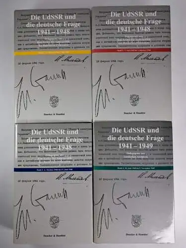Buch: Die UdSSR und die deutsche Frage 1-4, Duncker & Humblot, 2004, 4 Bände