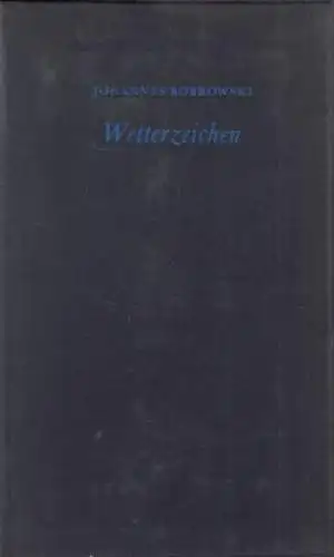 Buch: Wetterzeichen, Gedichte. Bobrowski, Johannes, 1968, Union Verlag