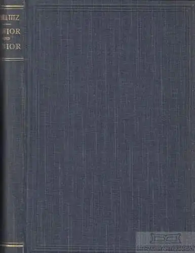 Buch: Senior und Junior, Zobeltitz, Hanns von. 1896, Hermann Costenoble, Roman