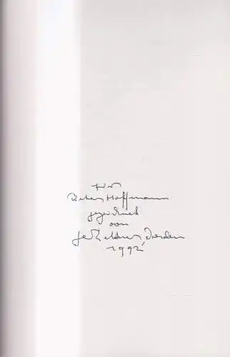 Buch: Glockenspeise, Gedichte, Dieter Hoffmann, Gerhard Kettner, 1996, signiert