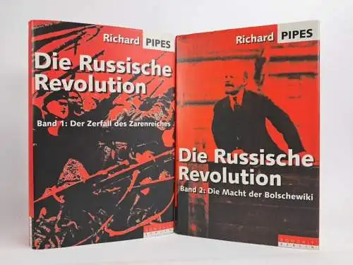Buch: Die Russische Revolution 1+2, Richard Pipes, 1992, Rowohlt Berlin, 2 Bände