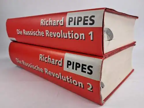 Buch: Die Russische Revolution 1+2, Richard Pipes, 1992, Rowohlt Berlin, 2 Bände