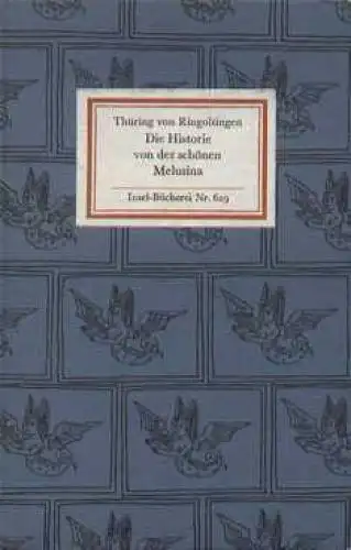 Insel-Bücherei 629, Die Historie von der schönen Melusina, Ringoltingen. 1979