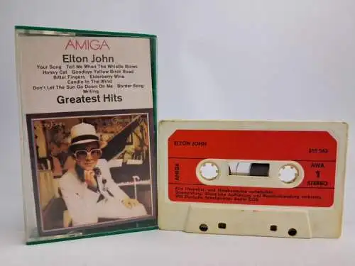 MC: Elton John - Greatest Hits, AMIGA - 0 55 563, DDR, Kassette, Tape, Musik