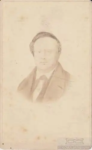 Portrait bürgerlicher Herr, Fotografie. Fotobild, 1865, Atelier J. E. Schubert