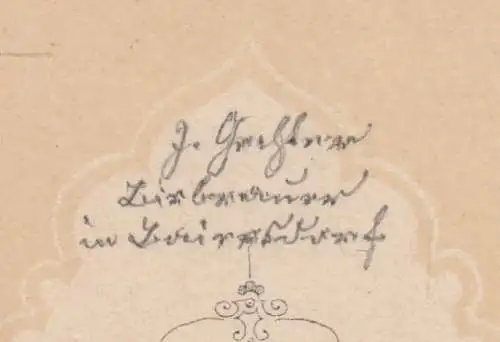 Portrait bürgerlicher Herr, Fotografie. Fotobild, 1865, Atelier J. E. Schubert