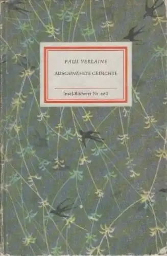 Insel-Bücherei 682, Ausgewählte Gedichte, Verlaine, Paul. 1983, Insel-Verlag