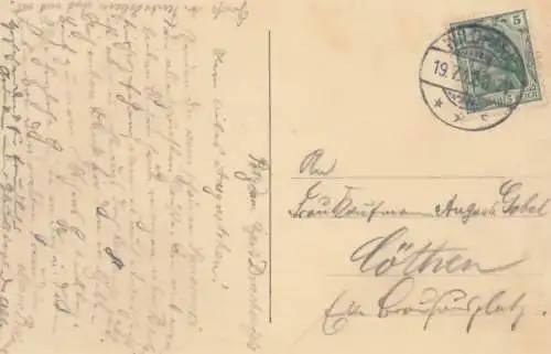 AK Potsdam. Voltaire-Zimmer im Schloss Sanssouci. ca. 1912, Postkarte. Ca. 1912