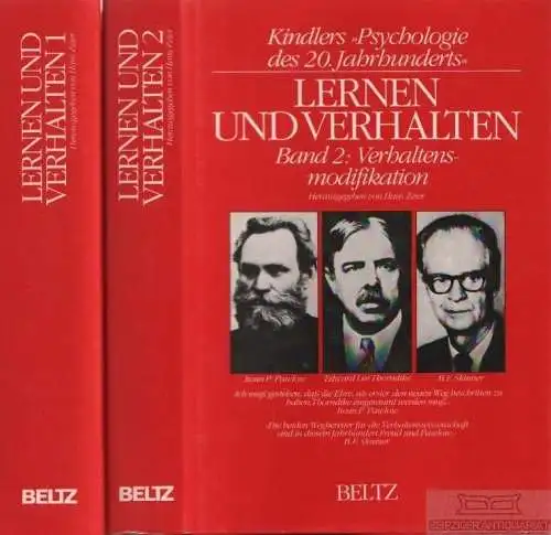 Buch: Lernen und Verhalten, Zeier, Hans. 2 Bände, 1984, Beltz Verlag