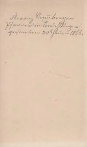 Portrait bürgerlicher Herr mit Brille, Zylinder und Backenbart, Fotografie. 1866