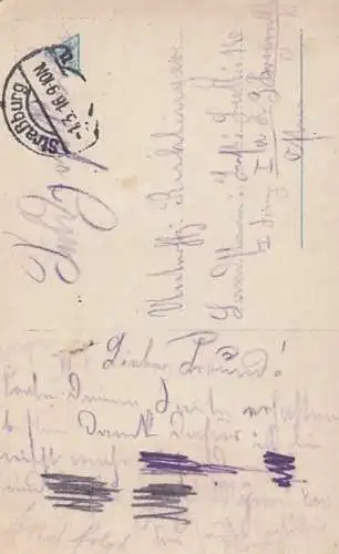 AK Hübsches junges Fräulein, Postkarte. Fotokarte, 1916, gebraucht, gut