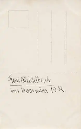 AK Junges Fräulein mit Zeitschrift, Postkarte. Fotokarte, 1912, gebraucht, gut
