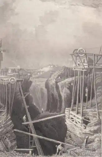 The Ironmines of Dannemora (Swede). aus Meyers Universum, Stahlstich. 1850