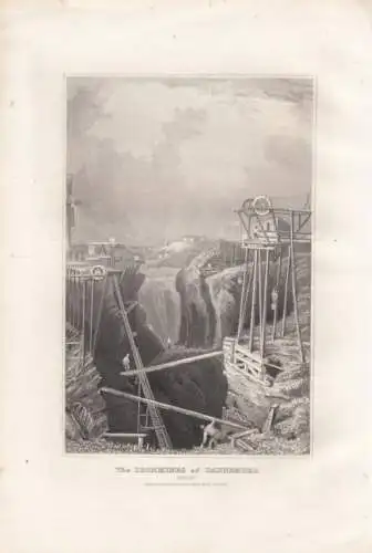 The Ironmines of Dannemora (Swede). aus Meyers Universum, Stahlstich. 1850