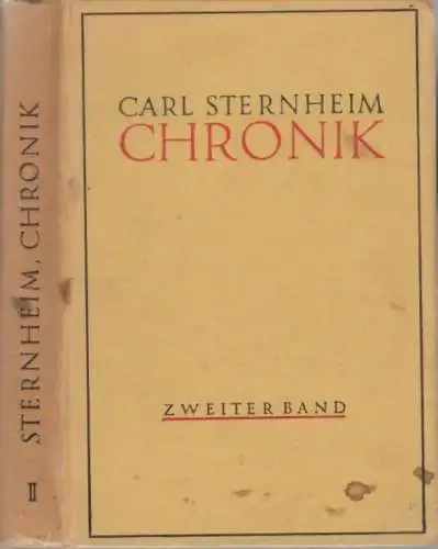 Buch: Chronik von des zwanzigsten Jahrhunderts Beginn, Sternheim, Carl. 1918