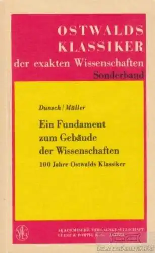 Buch: Ein Fundament zum Gebäude der Wissenschaften, Dunsch. 1989, gebraucht, gut