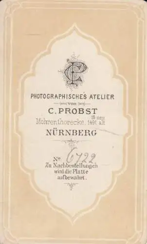 Portrait bürgerliche Dame, Fotografie. Fotobild, Atelier C. Probst