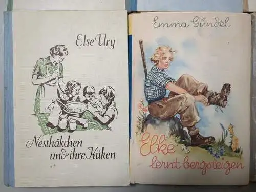 12 Mädchenbücher: Nesthäkchen, Goldköpfchen, Lebensglück, Pommerle, Lori ...