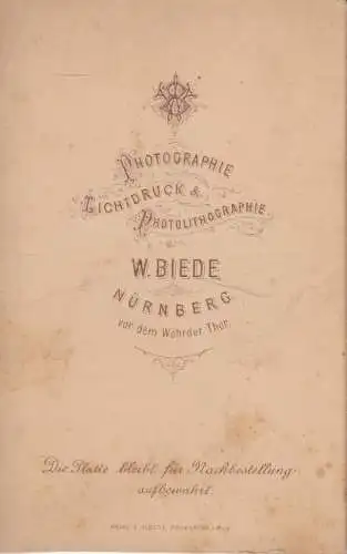 Fotografie W. Biede, Nürnberg - Portrait Zwei Kinder (Geschwister), Fotog 269773