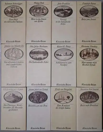 12 Bücher Klassische Reisen Brockhaus Verlag, Afrika, Arktis, Thüringer Wald...