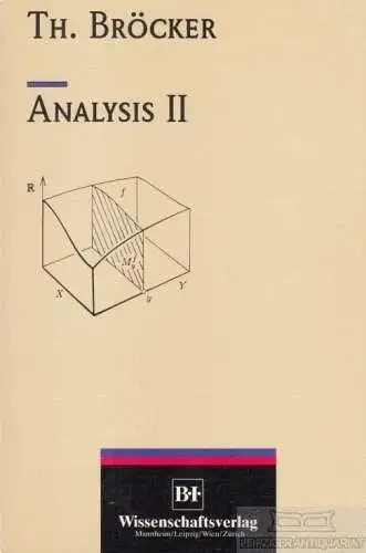 Buch: Analysis II, Bröcker, Th. BI, 1992, gebraucht, gut
