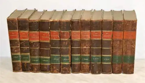 Buch: Die Gegenwart. 12 Bände, 1848 ff, F. A. Brockhaus Verlag, gebraucht, gut