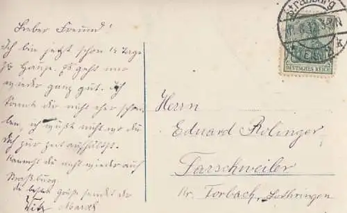 AK Hübsches junges Fräulein, Postkarte. Fotokarte, 1912, gebraucht, gut 268753