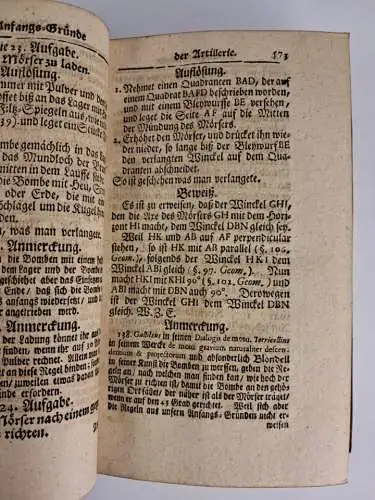 Buch: Der Anfangs-Gründe Aller Mathematischen Wissenschaften, Chr. Wolff, 1737