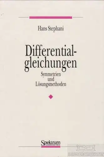 Buch: Differentialgleichungen, Stephani, Hans. 1994, gebraucht, gut