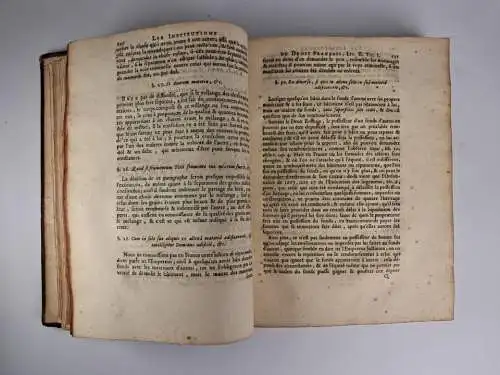Buch: Les Institutions du Droit Francais, Serres, Claude, 1757, Cavelier & Fils
