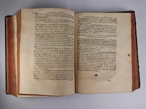 Buch: Les Institutions du Droit Francais, Serres, Claude, 1757, Cavelier & Fils