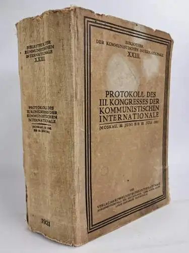 4 Bücher KPD,  Bibliothek der Kommunistischen Internationale, Parteitag 1921/25