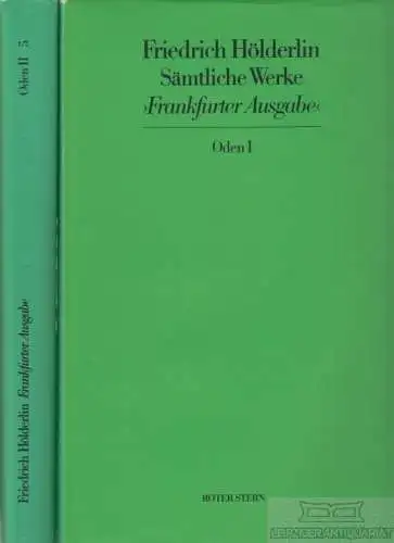 Buch: Sämtliche Werke Frankfurter Ausgabe 4+5, Friedrich, Hölderlin. 2 Bände