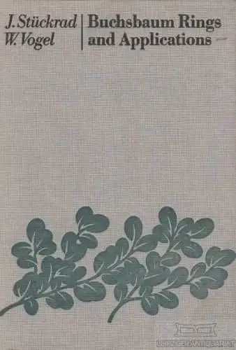 Buch: Buchbaum Rings and Applications, Stückrad, J. / Vogel, W. 1986